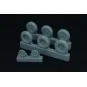Spitfire 5 spoke wheels set (3 types of tires), 1/48 - Brengun BRL4...