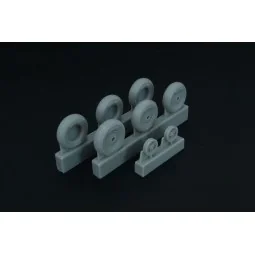 Spitfire 3 spoke wheels set (3 types of tires), 1/48 - Brengun BRL4... 2
