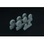 Spitfire 3 spoke wheels set (3 types of tires), 1/48 - Brengun BRL4...