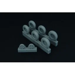 Spitfire 4 spoke wheels set (3 types of tires), 1/48 - Brengun BRL4... 2