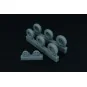 Spitfire 4 spoke wheels set (3 types of tires), 1/48 - Brengun BRL4...
