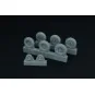 Spitfire 3 spoke wheels set (3 types of tires), 1/48 - Brengun BRL4...