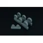 Spitfire 4 spoke wheels set (3 types of tires), 1/48 - Brengun BRL4...