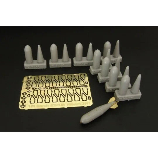 US bomb 250-lb AN-M57A1 (8 pcs), 1/48 - Brengun BRL48101