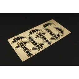 Luftwaffe wheel chocks (two types), 1/32 - Brengun BRL32013