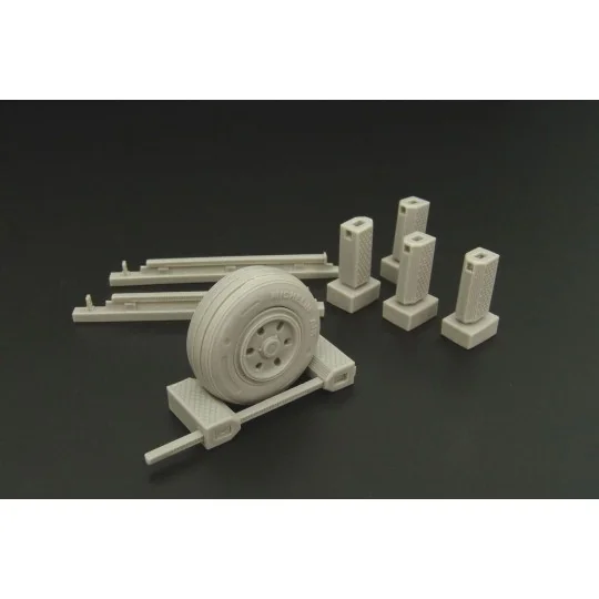 US Navy wheel chocks (modern), 1/32 - Brengun BRL32018