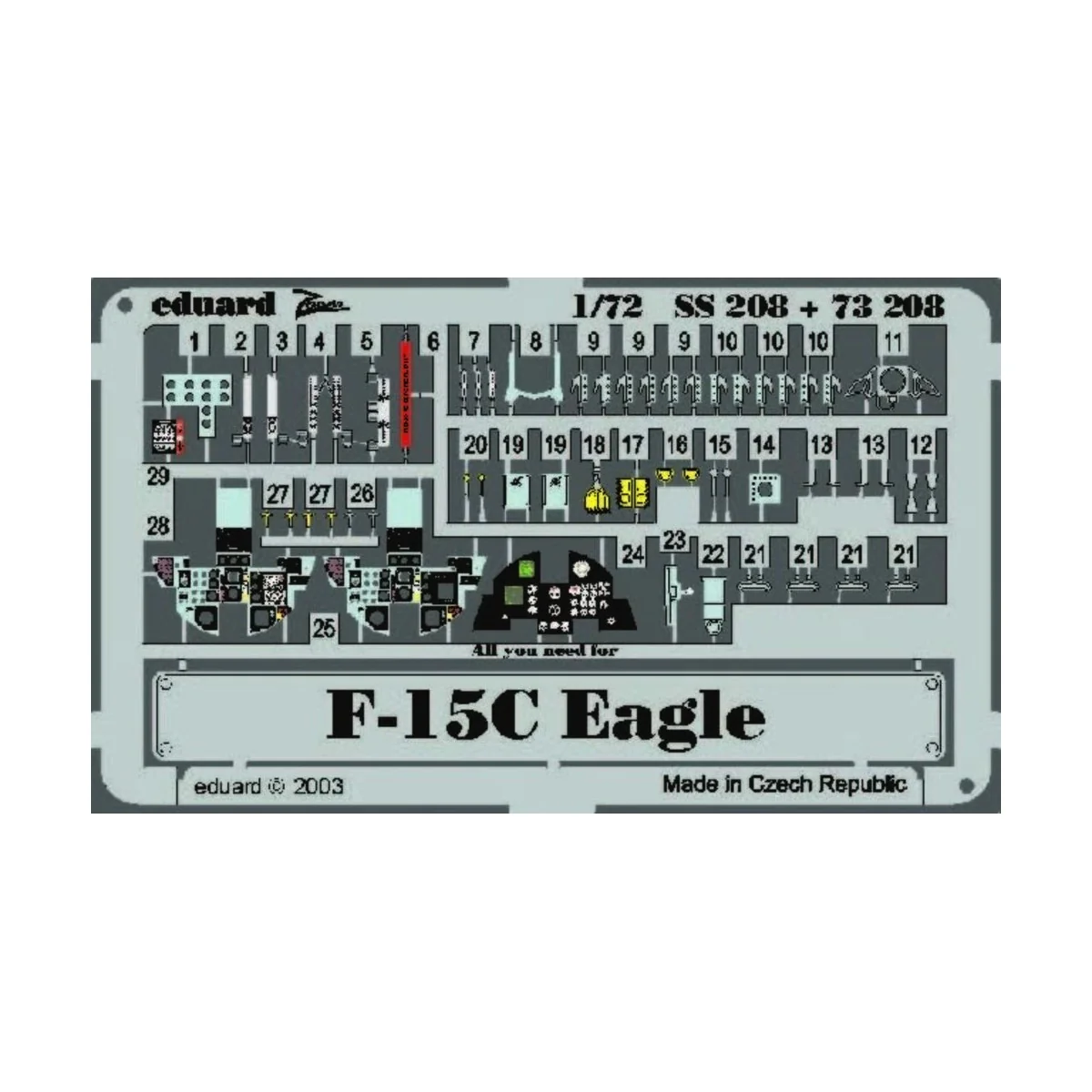 F-15C Eagle, 1/72 - Eduard Accessories 73208