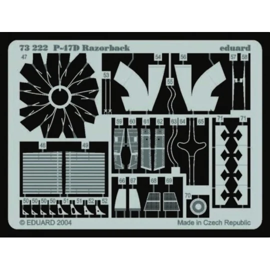 P-47D Razorback, 1/72 - Eduard Accessories 73222 P-47D Razorback, 1/72 - Eduard Accessories 73222
