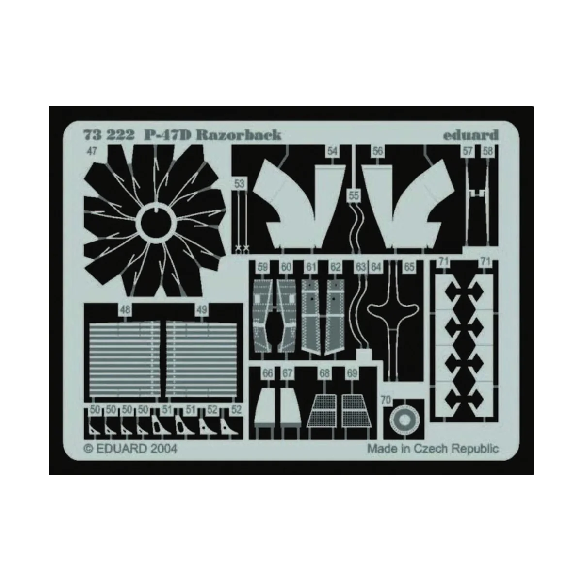 P-47D Razorback - Eduard Accessories 73222