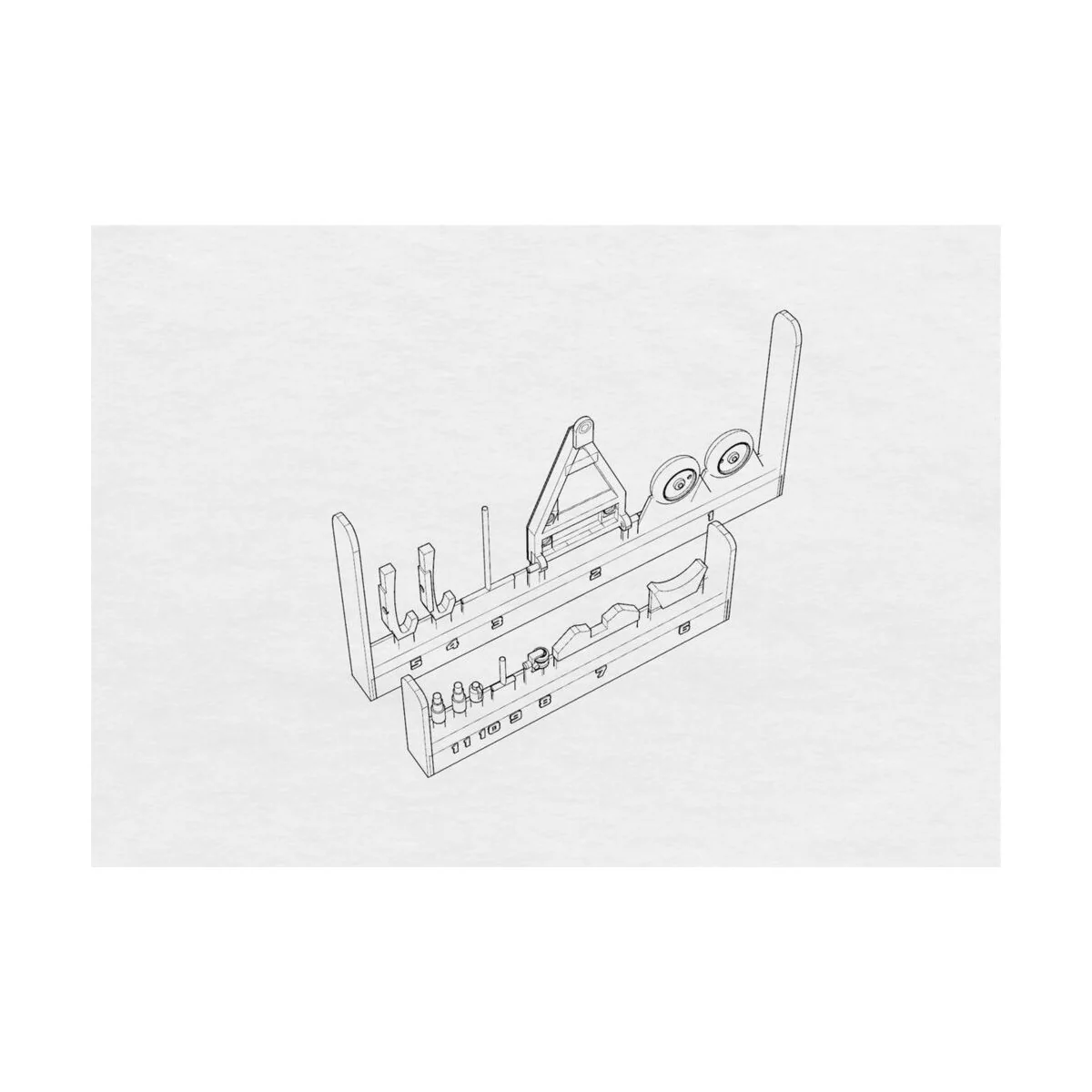 Trolley for Ohka model 22, 1/72 - Brengun BRL72178