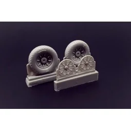 F4U Corsair Diamond Thread Wheels set, 1/48 - Brengun BRL48113 2