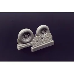 F4U Corsair Block Thread Wheels set, 1/48 - Brengun BRL48114 2