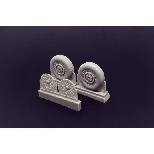 F4U Corsair Block Thread Wheels set, 1/48 - Brengun BRL48114
