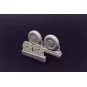 F4U Corsair Block Thread Wheels set, 1/48 - Brengun BRL48114