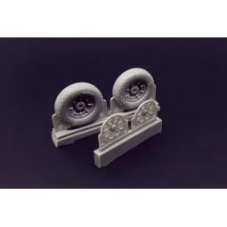 F4U Corsair Ribbed-Diamond Thread Wheels set, 1/48 - Brengun BRL48116 2