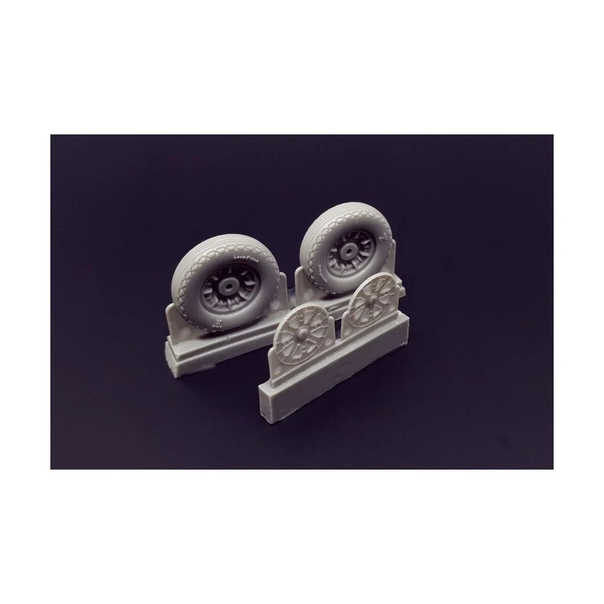 F4U Corsair Ribbed-Diamond Thread Wheels set, 1/48 - Brengun BRL48116