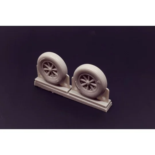 F4U Corsair Late Ribbed Thread (late '50s) Wheels set, 1/48 - Breng...