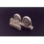 F4U Corsair Cross Thread Wheels set, 1/48 - Brengun BRL48117