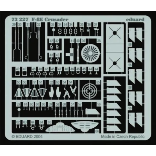 F-8E Crusader, 1/72 - Eduard Accessories 73227
