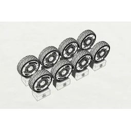 JGSDF Type 16 Wheels (Aoshima kit), 1/72 - Hauler HLH72094 2