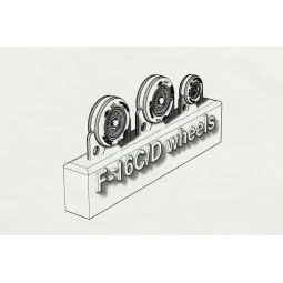 F-16C_D wheels, 1/144 - Brengun BRL144154