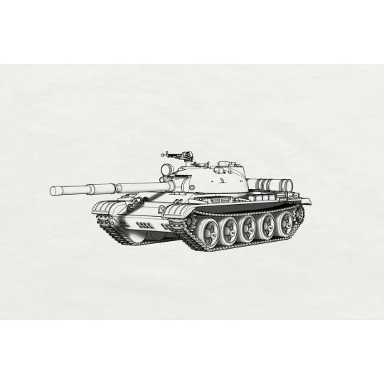 T-62 MBT, 1/144 - Brengun BRS144046