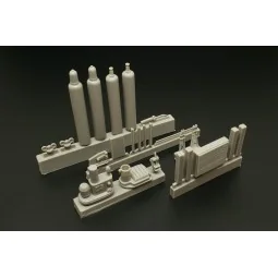 Bench drill-lever shears-oxy acetylene bottles, 1/35 - Hauler HLU35117 2