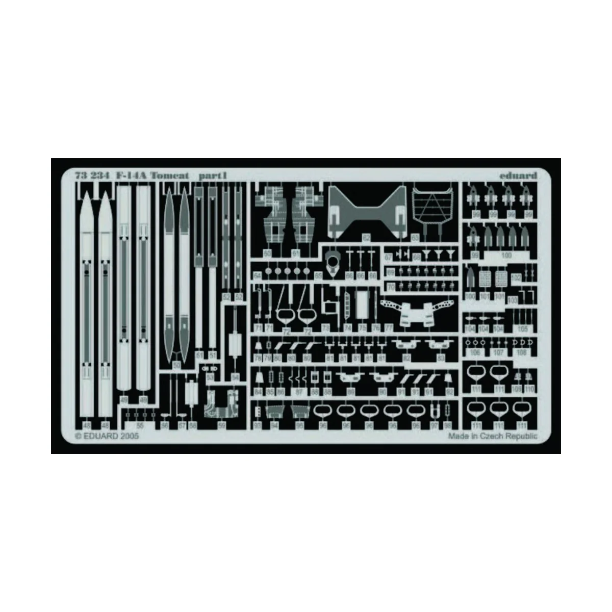 F-14A Tomcat, 1/72 - Eduard Accessories 73234