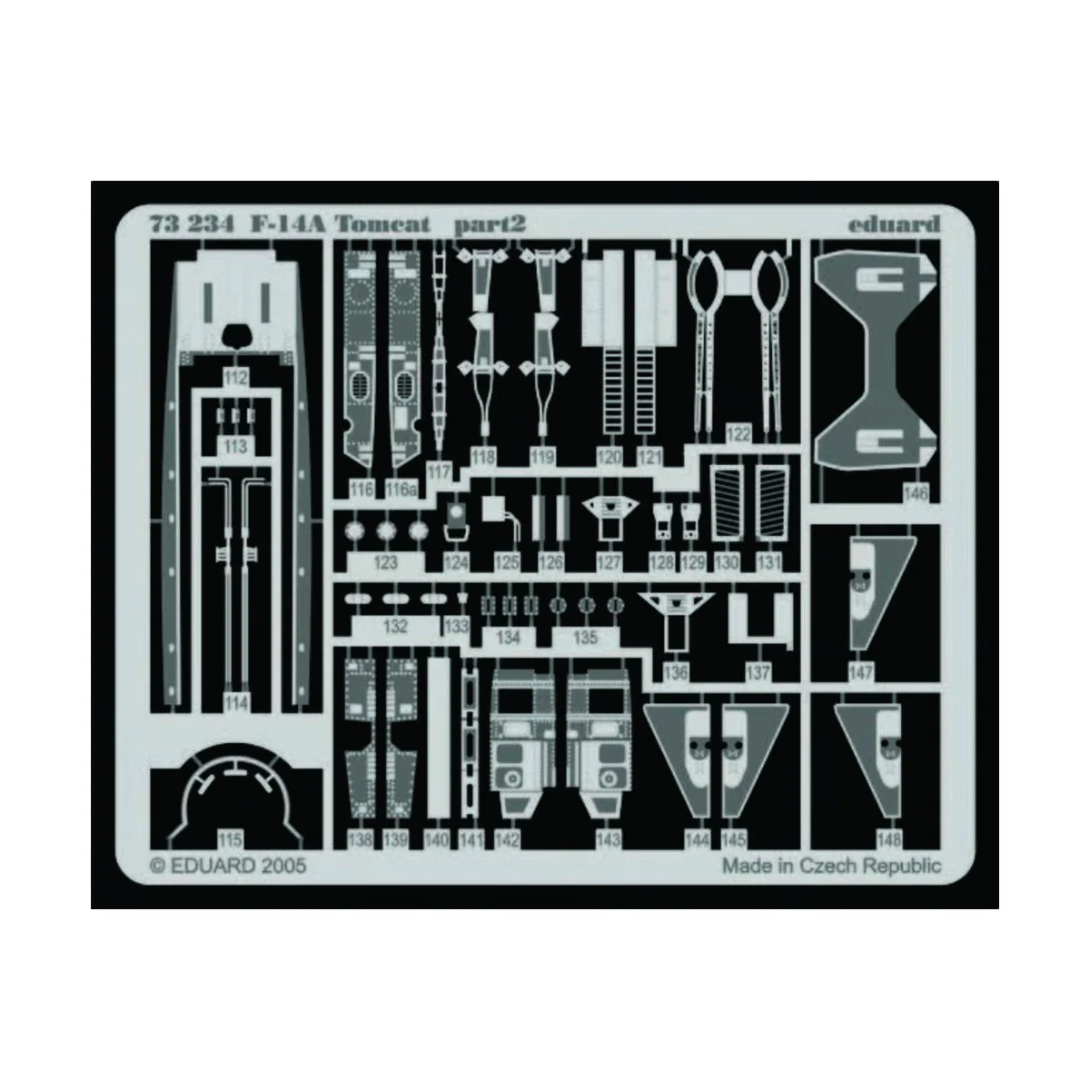 F-14A Tomcat, 1/72 - Eduard Accessories 73234
