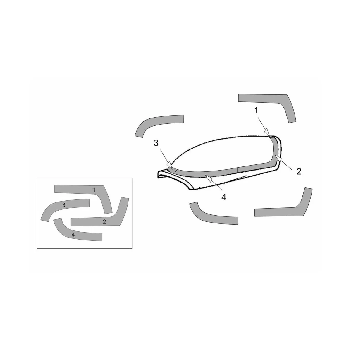 Extra EA-300L-330LC Canopy masks (Brengun kit), 1/72 - Brengun BRL7...