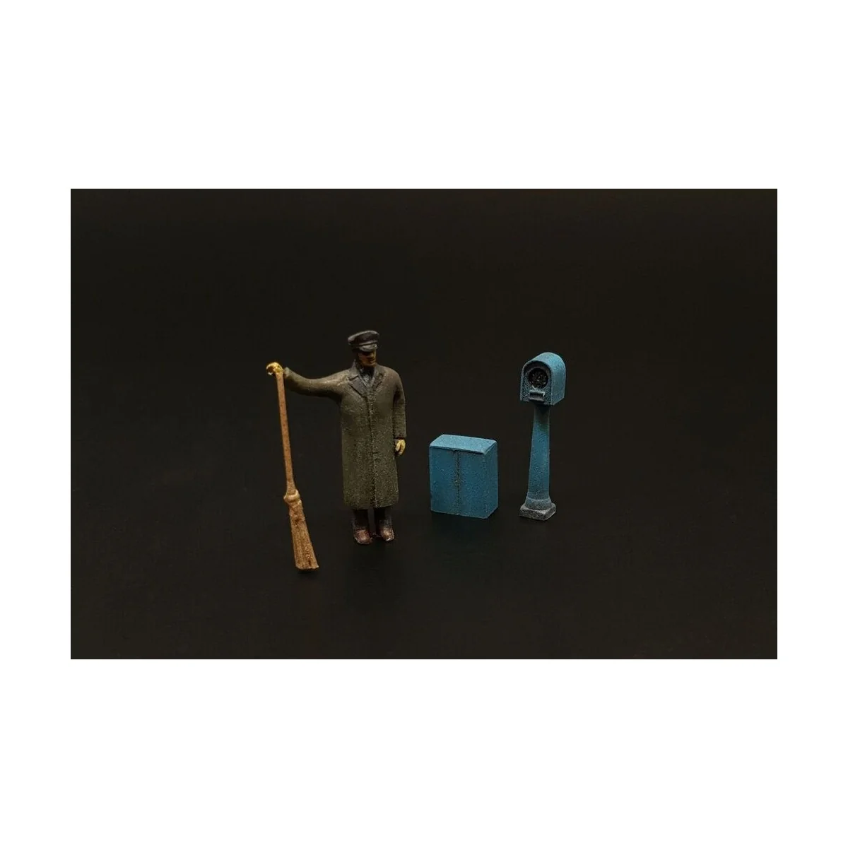 Street sweeper and parking meter, 1/87 - Hauler HLR87202