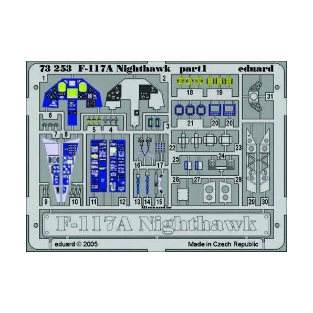 F-117 A Nighthawk, 1/72 - Eduard Accessories 73253