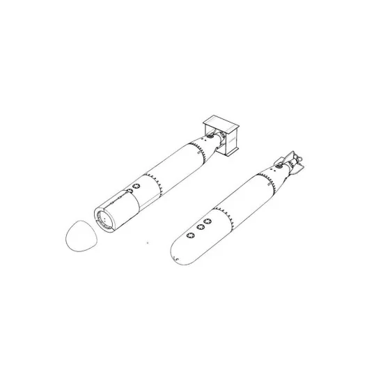 USN MkXIII torpedo, 1/72 - Brengun BRL72204