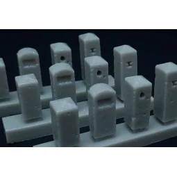 Stone bollards, 1/48 - Hauler HLX48397 2