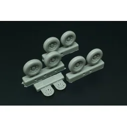 P-47N Wheels (3 type of pattern), 1/72 - Brengun BRL72214 2