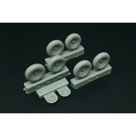 P-47N Wheels (3 type of pattern), 1/72 - Brengun BRL72214