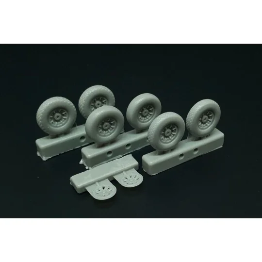 P-47N Wheels (3 type of pattern), 1/72 - Brengun BRL72214