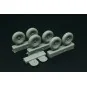 P-47N Wheels (3 type of pattern), 1/72 - Brengun BRL72214