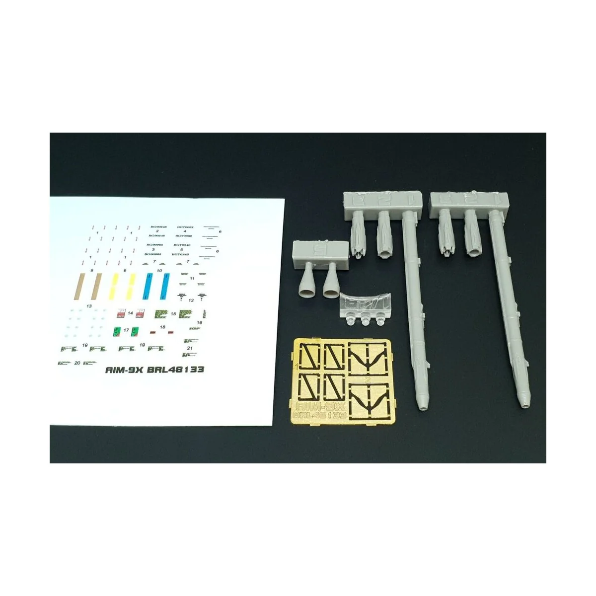 AIM-9X Sidewinder (2pcs), 1/48 - Brengun BRL48133
