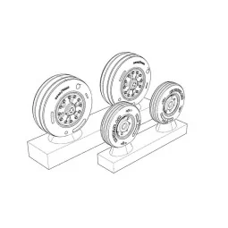 F/A-18 Wheels, 1/48 - Brengun BRL48135