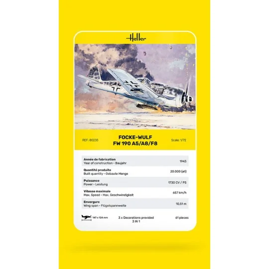 FW 190 A5/A8/F8, 1/72 - Heller 80235
