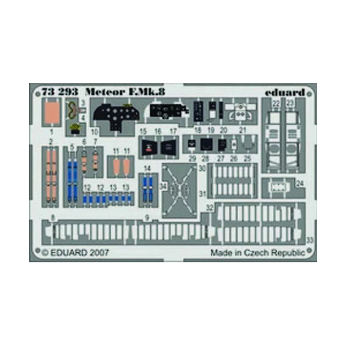 Meteor F.Mk.8 für MPM-Bausatz, 1/72 - Eduard Accessories 73293