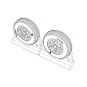F4U Corsair Ribbed-Diamond Thread Wheels set, 1/72 - Brengun BRL72220