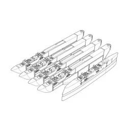 F/A-18 A/B/C/D Hornet pylones, 1/48 - Brengun BRL48138
