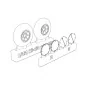 Ki-43 Hayabusa Wheels, 1/32 - Brengun BRL32041