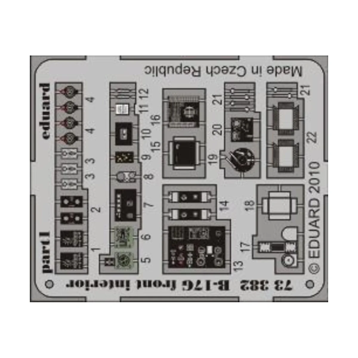 B-17G front interior for Revell, 1/72 - Eduard Accessories 73382