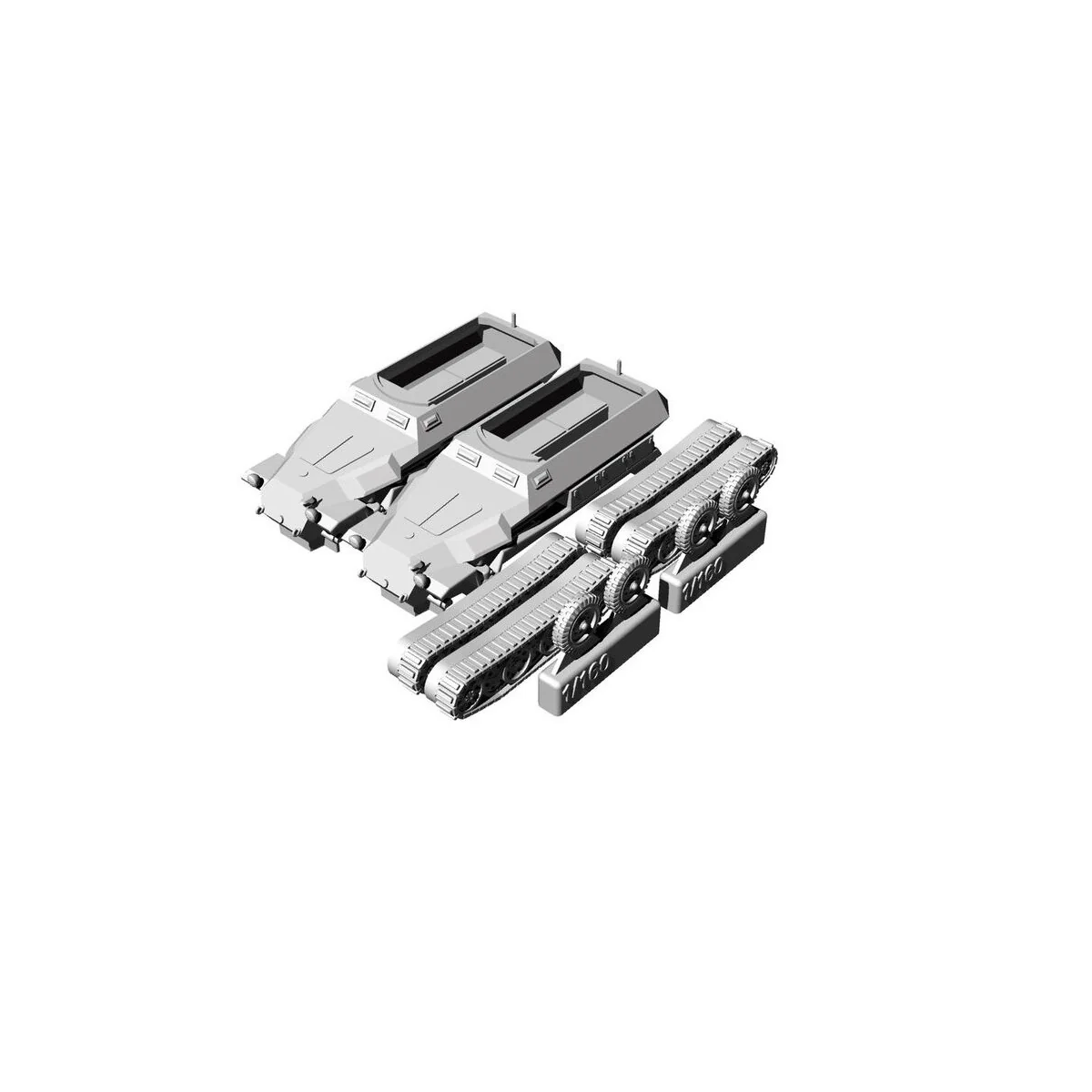 Sd.Kfz. 251D 2pcs, 1/160 - Hauler HNN16008