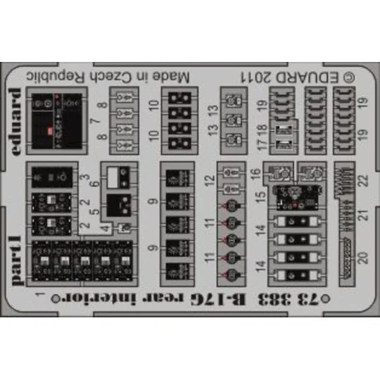 B-17G rear interior for Revell - Eduard Accessories 73383