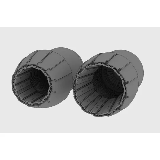 F/A-18 A/B/C/D Hornet GE F404 engine nozzle (Kinetic kit), 1/48 - B...