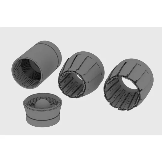 F/A-18 A/B/C/D Hornet GE F404 engine nozzle (Kinetic kit), 1/48 - B...